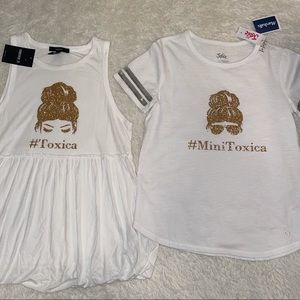 Mommy and me Toxica shirt 😍